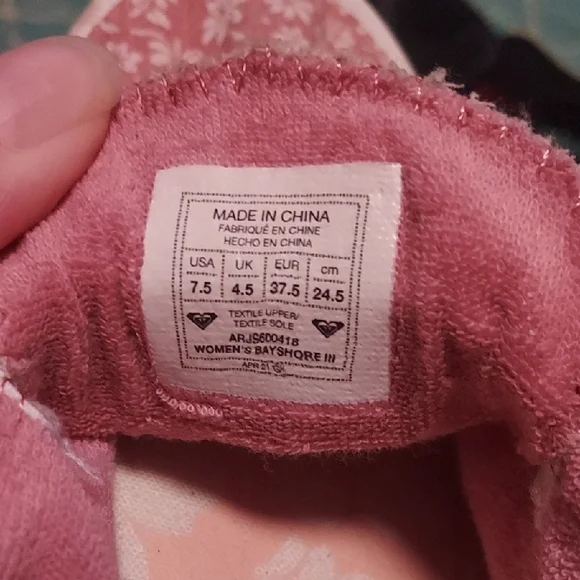 Floral Pink Women's Sneakers - Picture 5 of 7